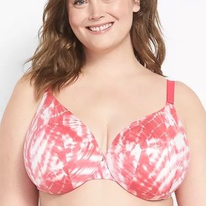 Cacique Tie Dye Full coverage wired lightly lined bra size 44DD or 44E EUC